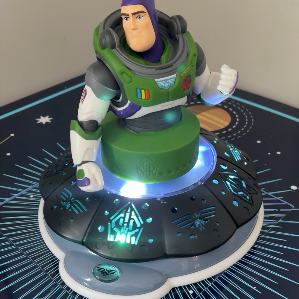 Disney Buzz Lightyear Spinning Night Light Projector with Sound